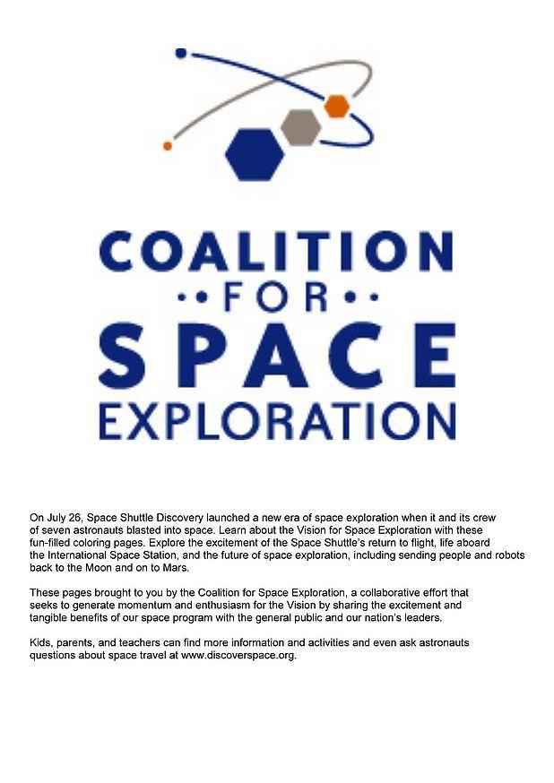 coalition pour lexploration de lespace Coloriage coalition pour lexploration de lespace