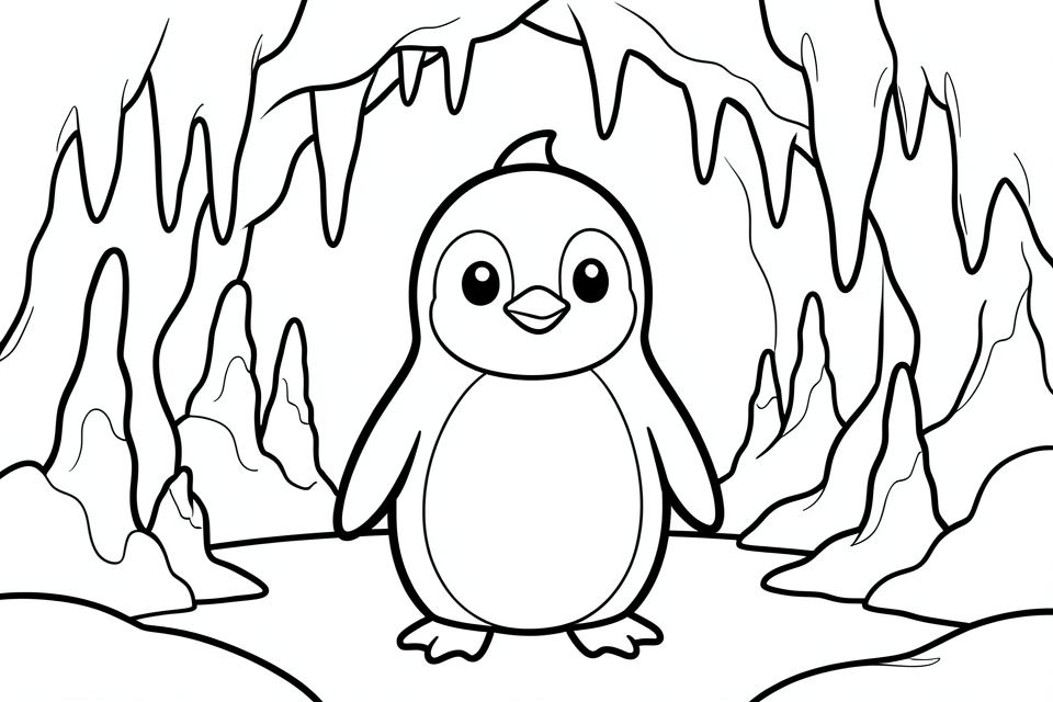 cochon d'inde dans les dA©combres de la grotte Coloriage cochon d'inde dans les dA©combres de la grotte
