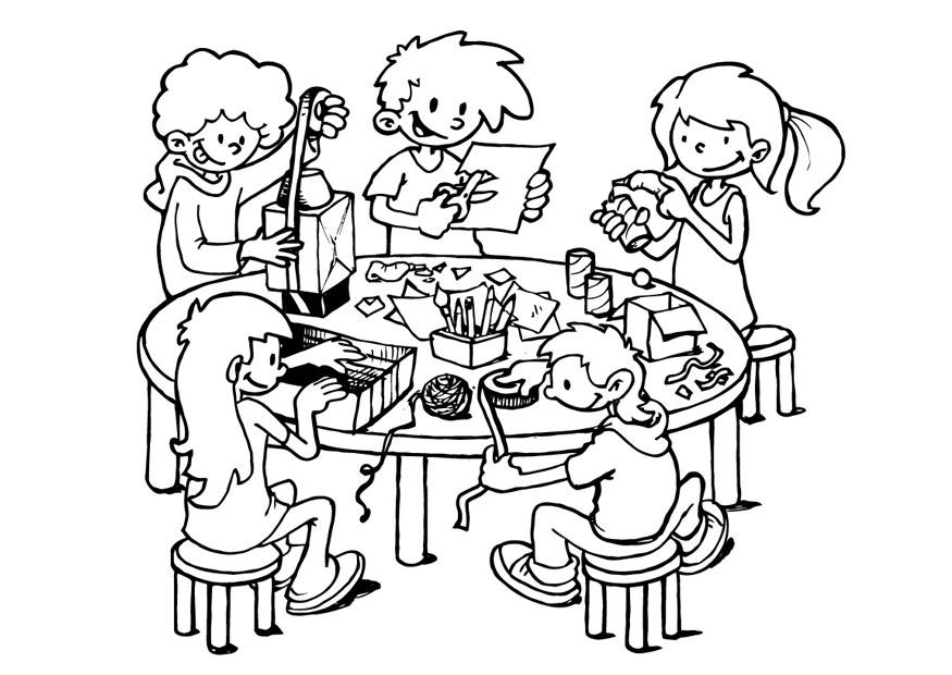 coin de bricolage Coloriage coin de bricolage