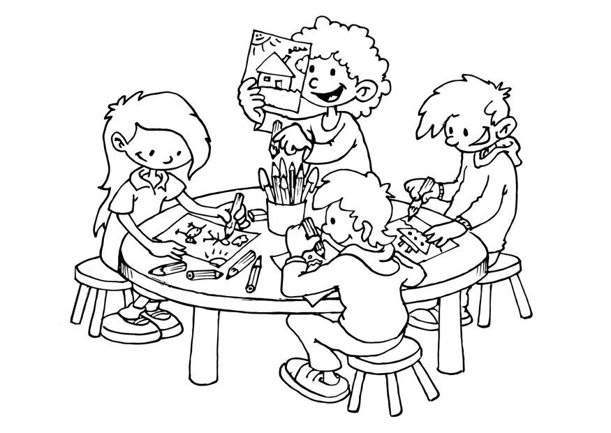 coin de dessin Coloriage coin de dessin
