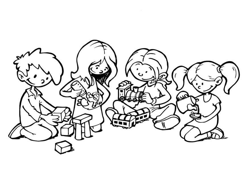 coin de jeu Coloriage coin de jeu