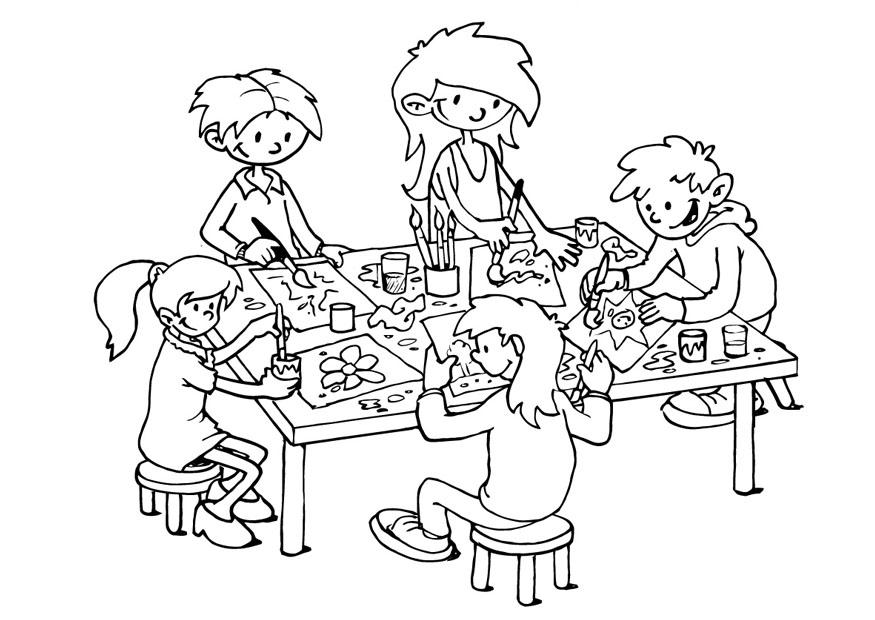 coin de peinture Coloriage coin de peinture