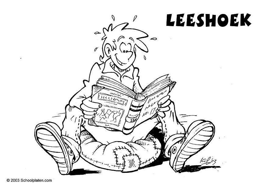 coin lecture Coloriage coin lecture