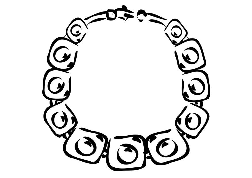 collier Coloriage collier