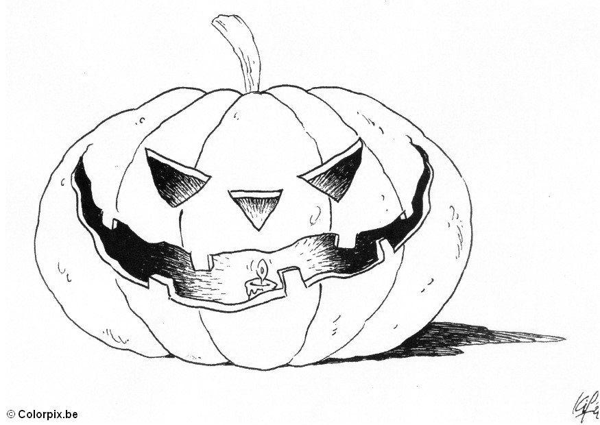 Coloriage 04-halloween - potiron