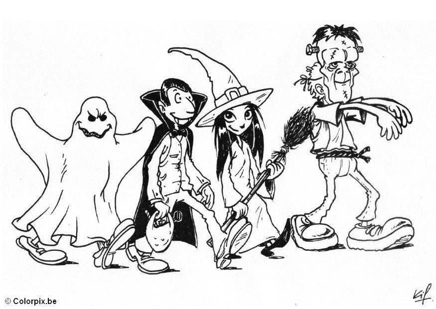 Coloriage 06-halloween - bonbons ou la vie