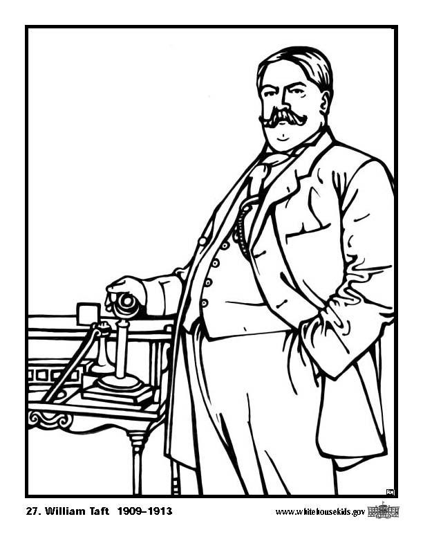 Coloriage 27 william taft