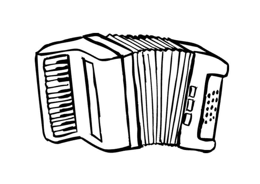 Coloriage accordeon