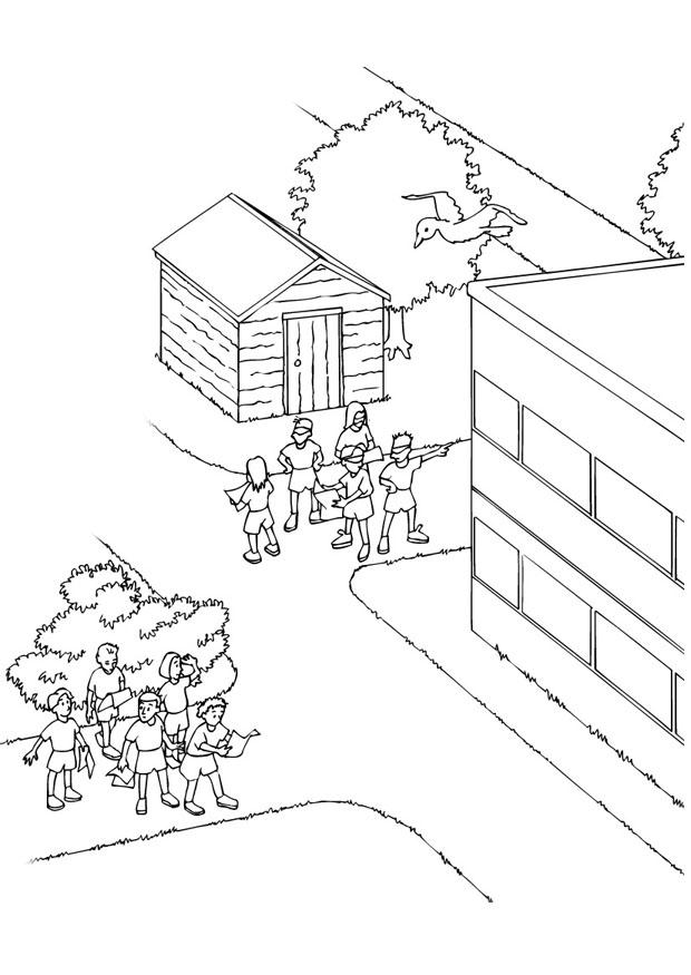 Coloriage activitA©s scolaires
