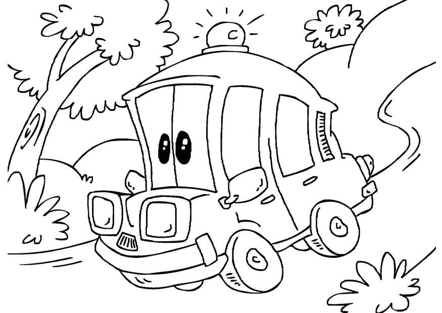 Coloriage ambulance