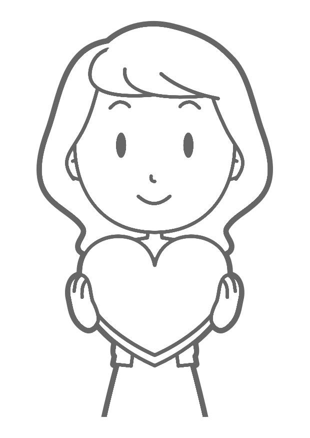 Coloriage amour