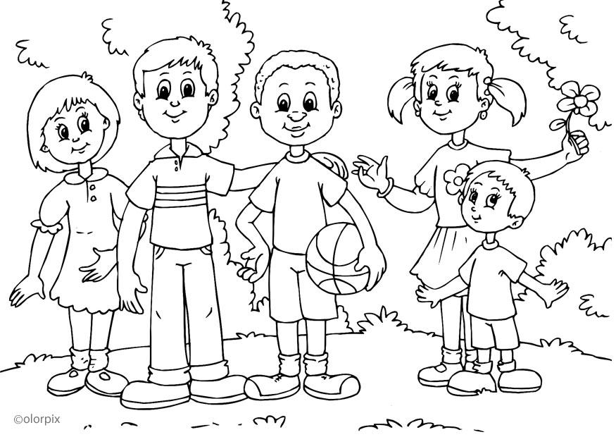 Coloriage autre couleur de la peau