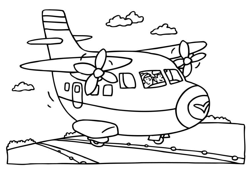 Coloriage avion