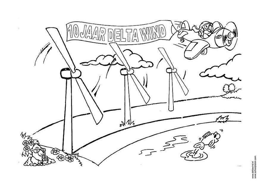 Coloriage A©nergie A©olienne