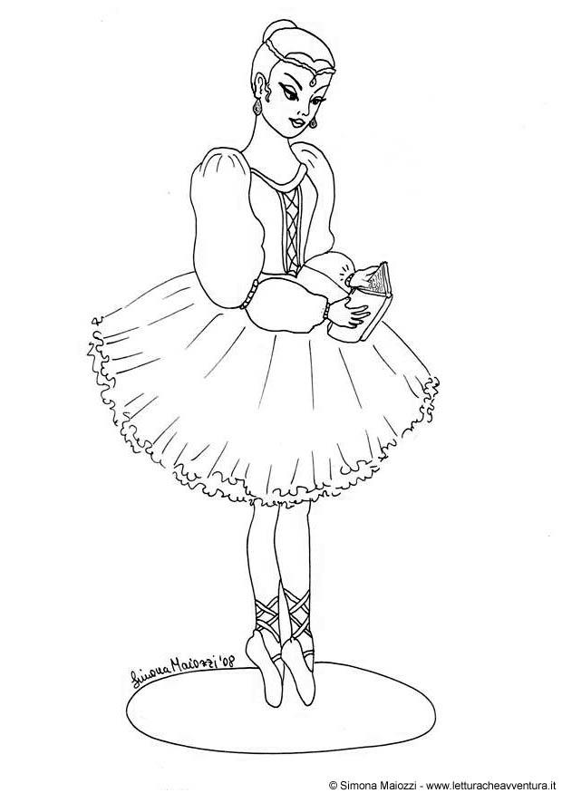 Coloriage ballerine