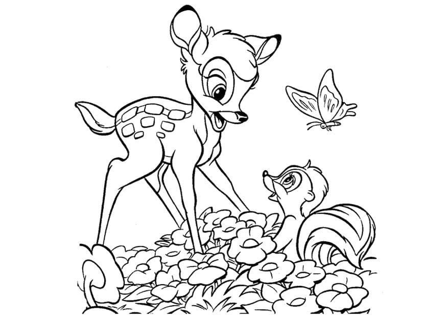 Coloriage bambi