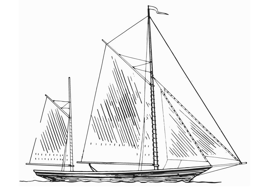 Coloriage bateau - mA¢ts