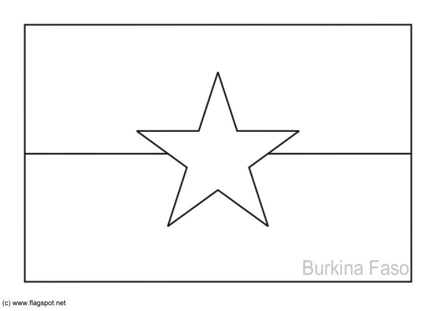 Coloriage burkina faso