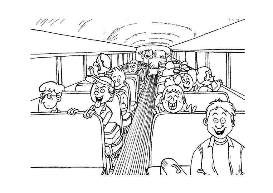 Coloriage bus scolaire