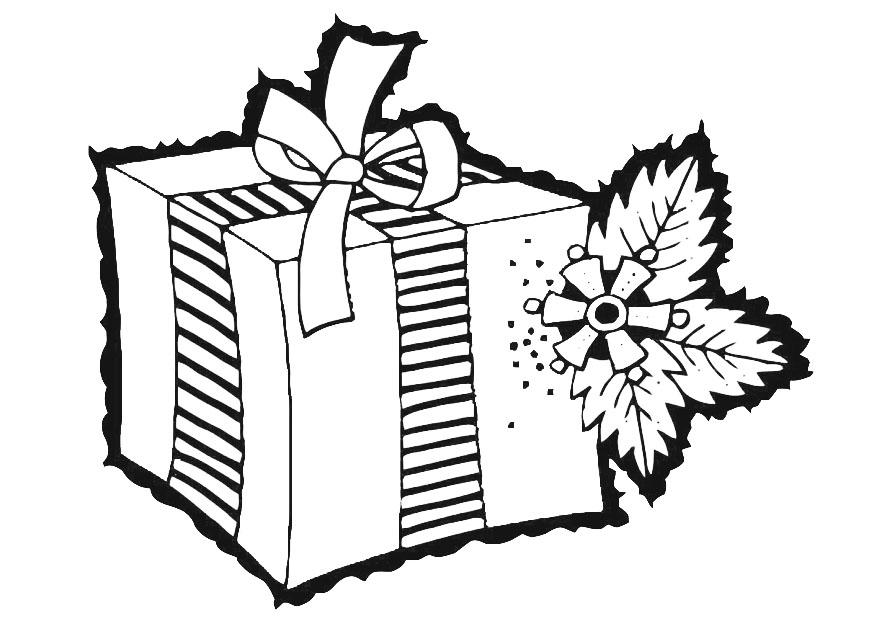 Coloriage cadeau de Noël - Gratuit à Imprimer - Img 20287