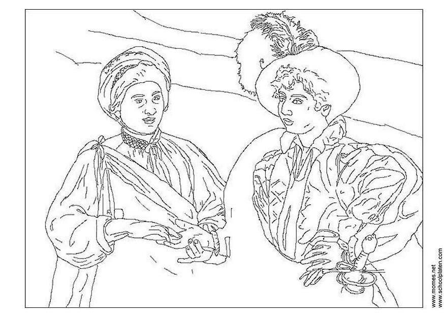 Coloriage caravaggio