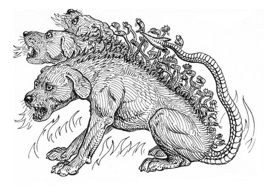 Coloriage cerbA¨re