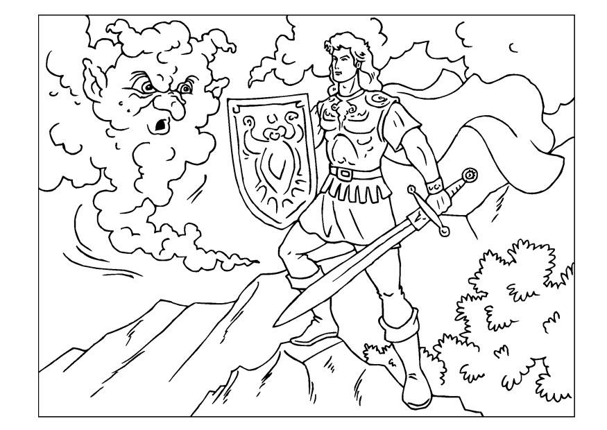 Coloriage chevalier