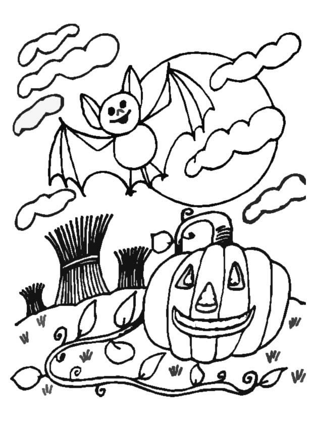 Coloriage citrouille