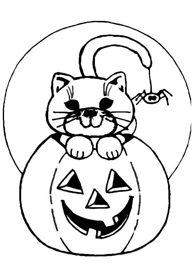 Coloriage citrouille