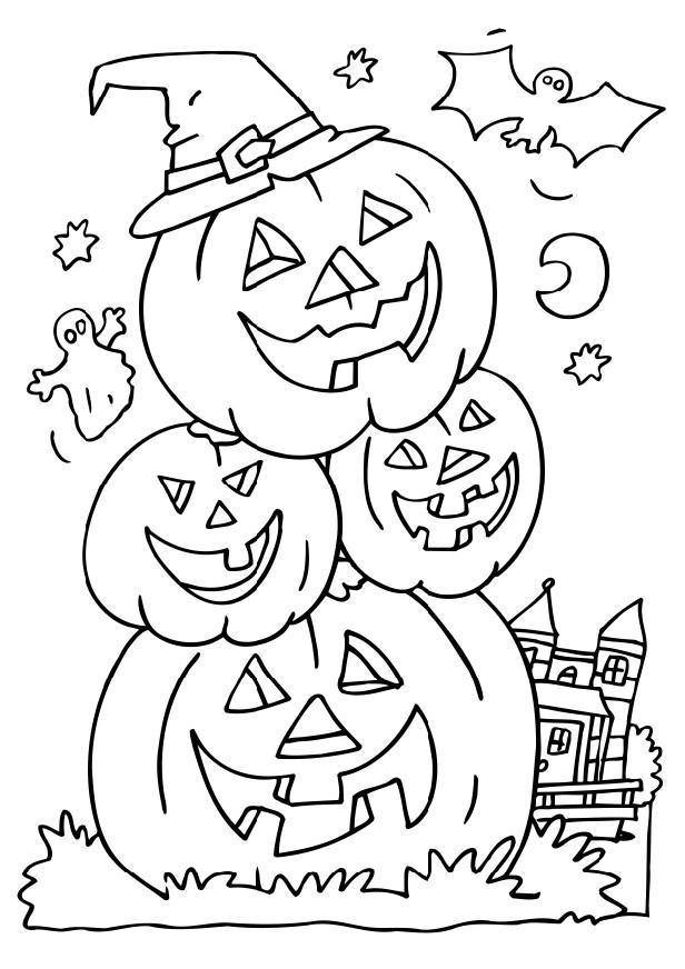 Coloriage citrouilles sculptA©es
