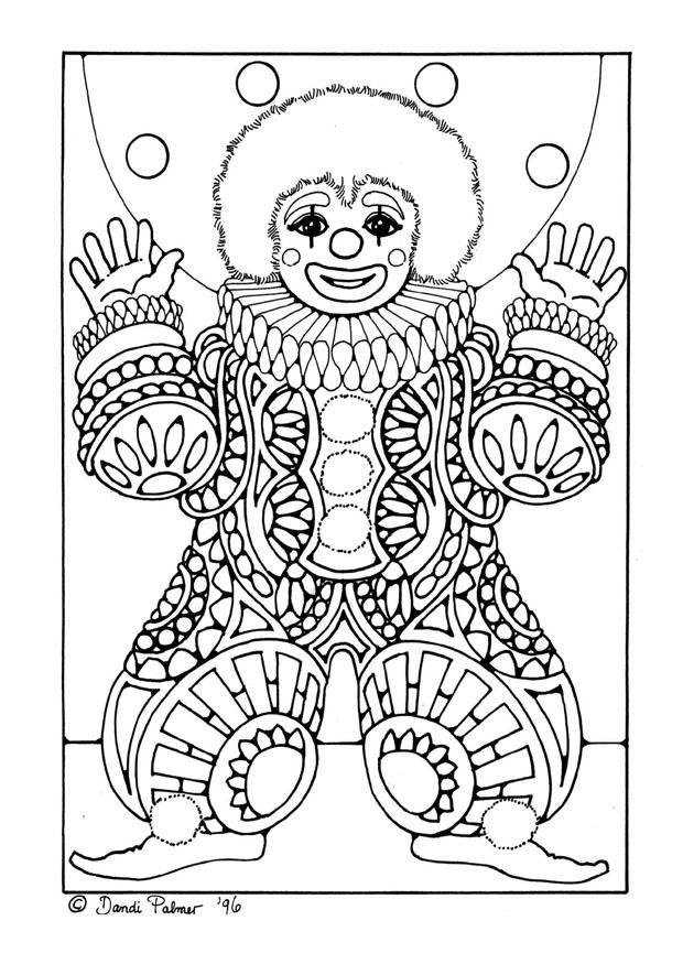 Coloriage clown