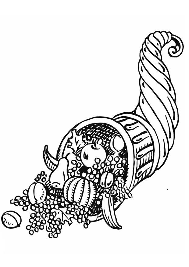 Coloriage corne