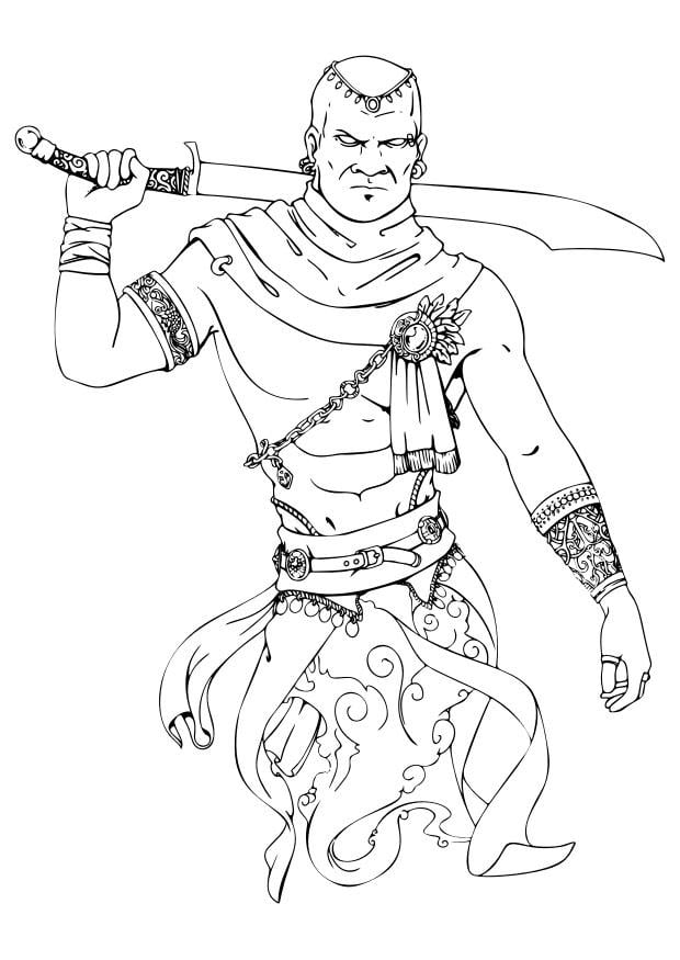Coloriage djinn