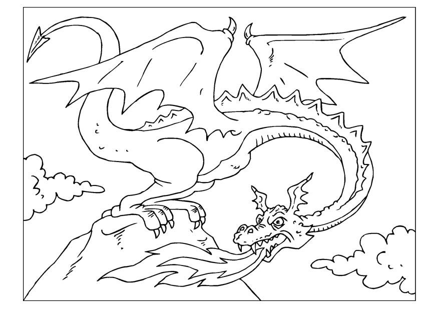 Coloriage dragon