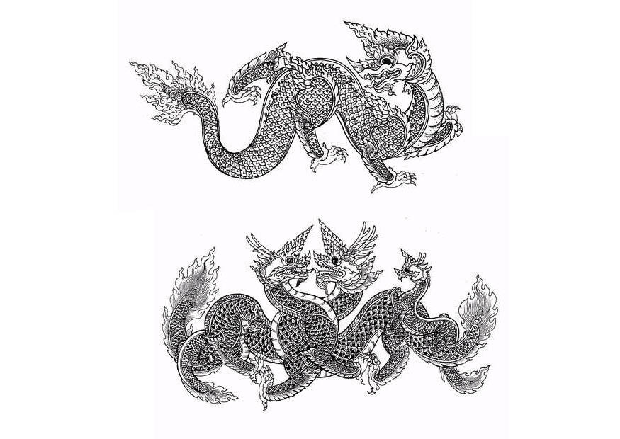 Coloriage dragons