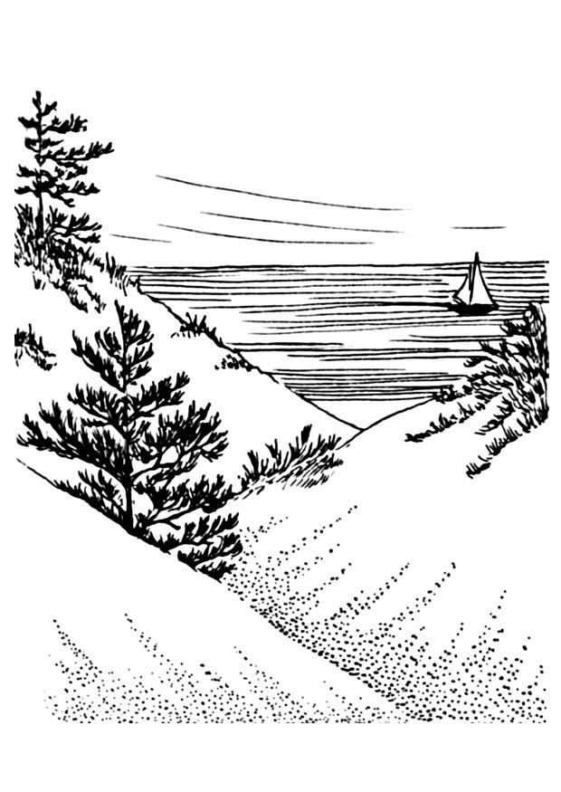Coloriage dunes