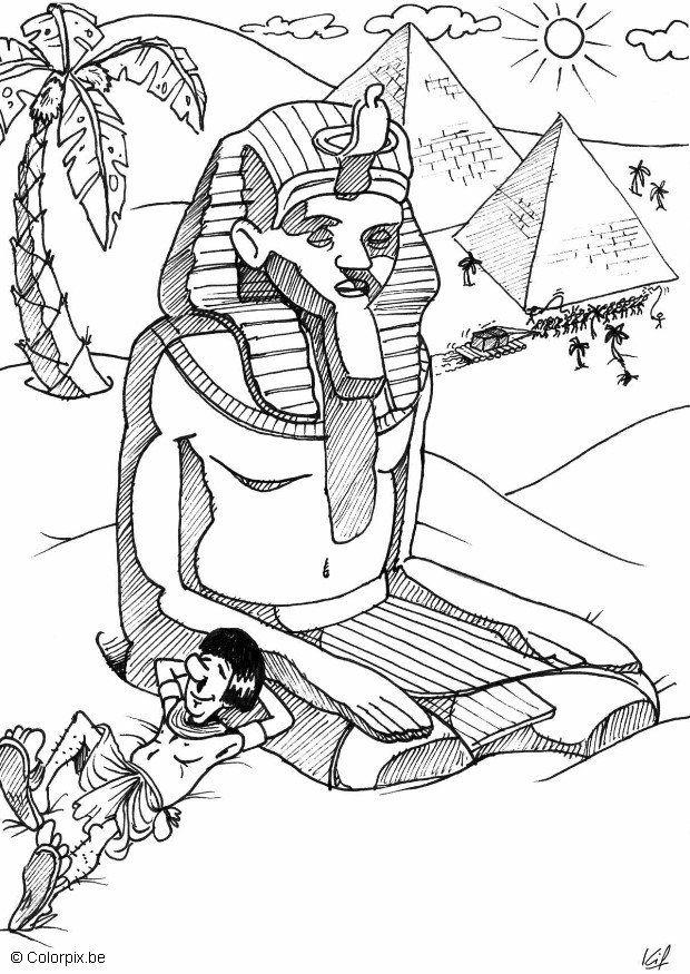 Coloriage egypte