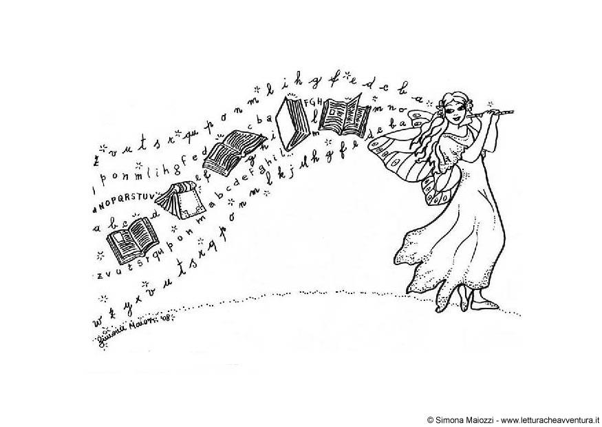 Coloriage fA©e de lettres
