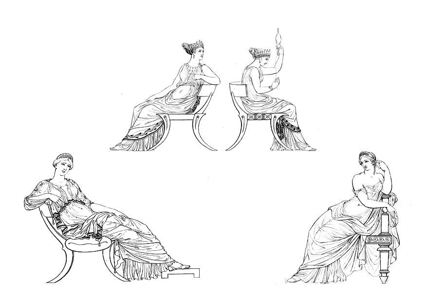 Coloriage femme grA¨cque