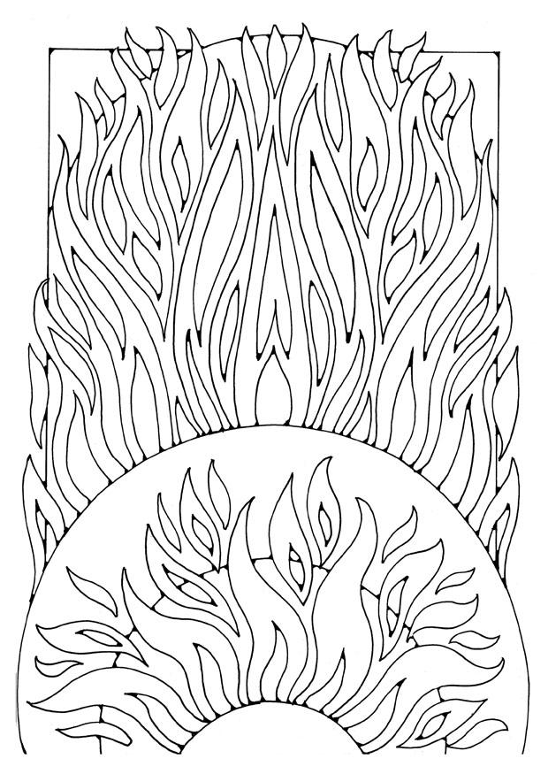 Coloriage feu