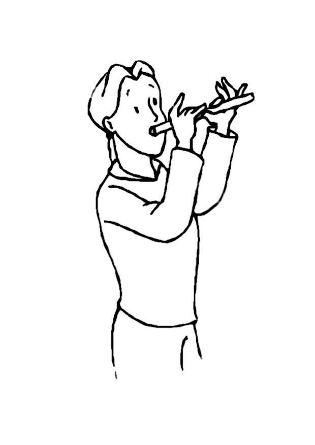Coloriage flA»tiste
