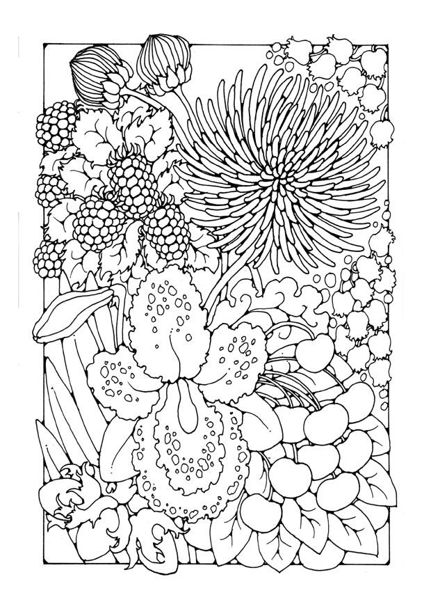Coloriage fleurs