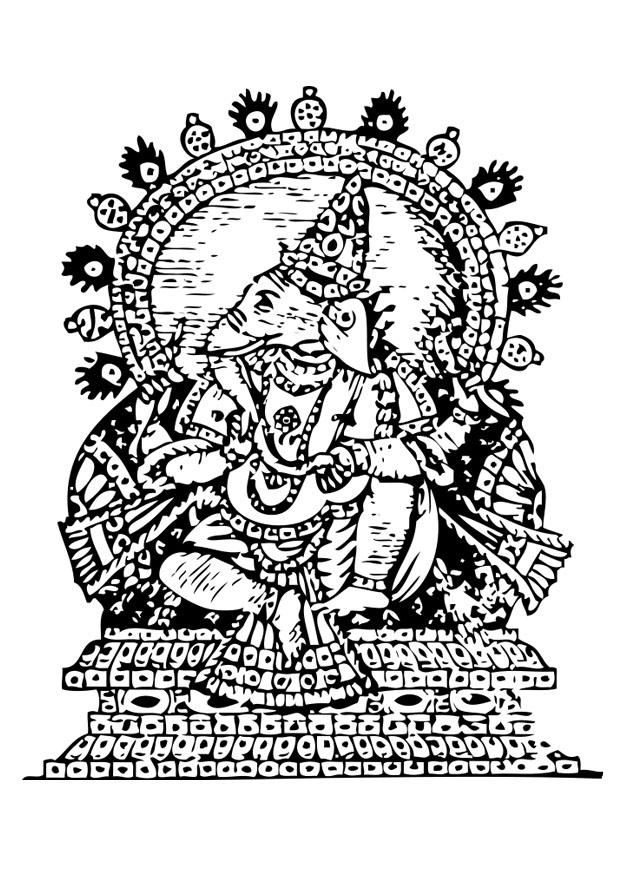 Coloriage ganesh