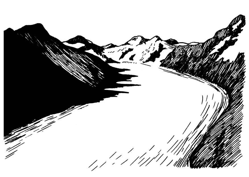 Coloriage glacier