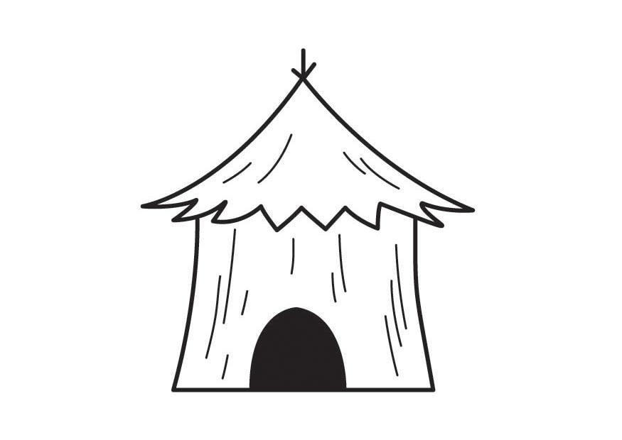 Coloriage hutte