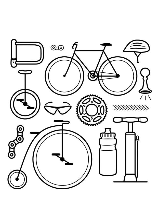 Coloriage icA´nes - bicyclette