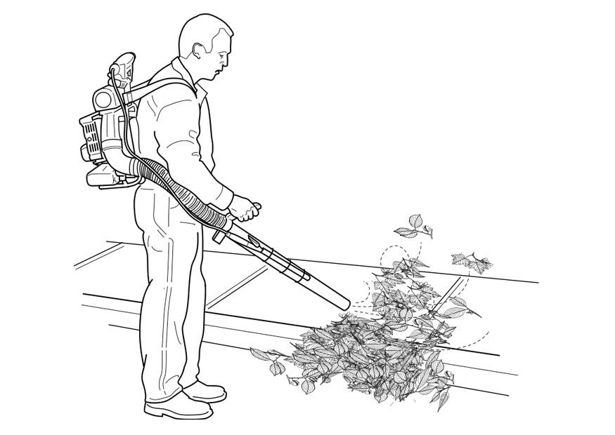 Coloriage jardinier
