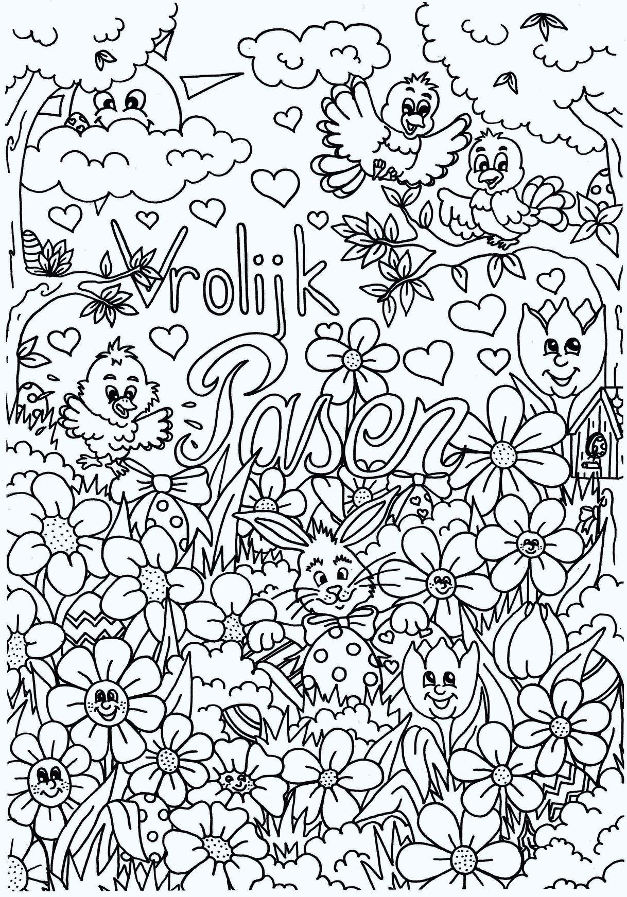 Coloriage joyeuses pA¢ques