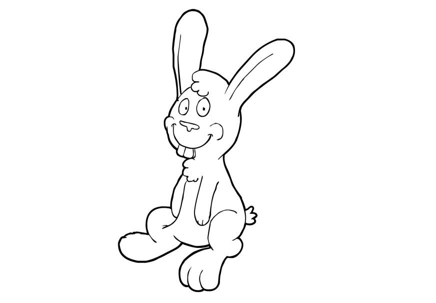 Coloriage lapin