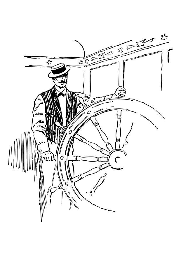 Coloriage le timonier
